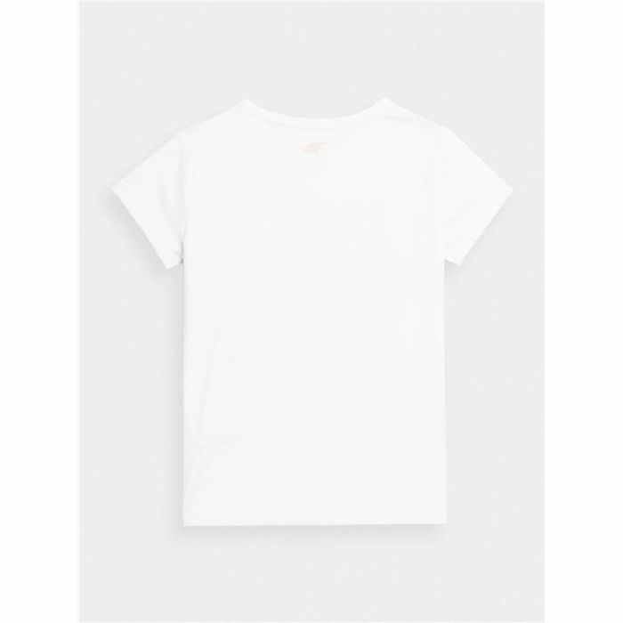 Camiseta de Manga Corta Infantil 4F JTSD004 Blanco 1