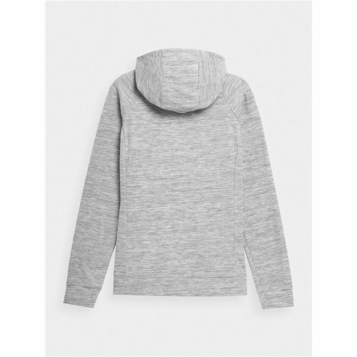 Sudadera con Capucha Mujer 4F Fleece Gris 1