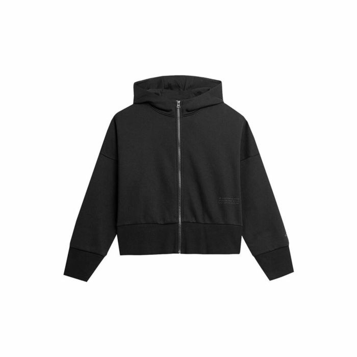 Sudadera con Capucha Mujer 4F BLD027 Negro