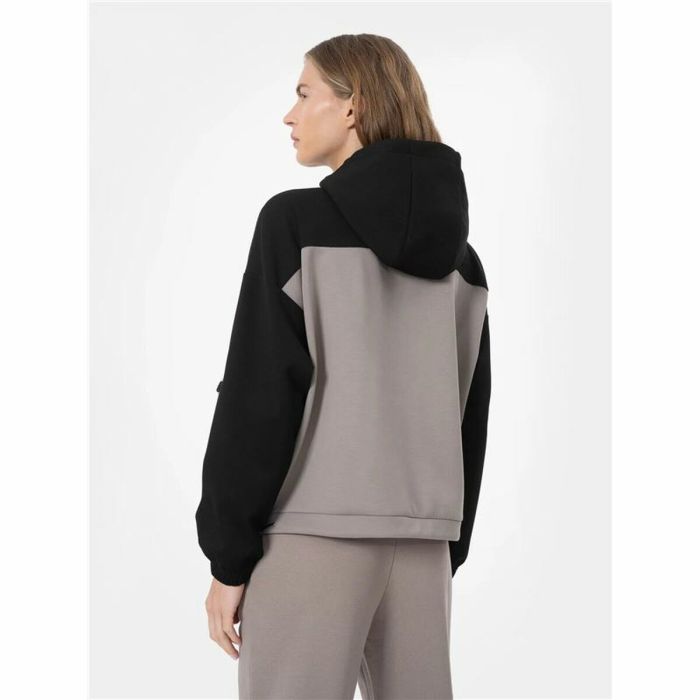 Sudadera con Capucha Mujer 4F Gris 2