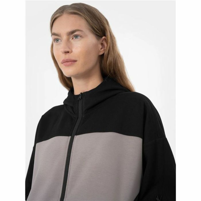 Sudadera con Capucha Mujer 4F Gris 1