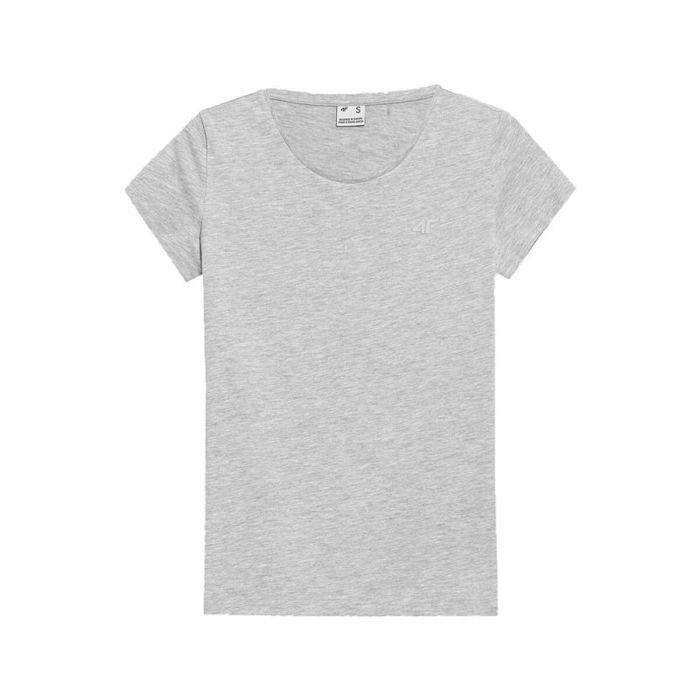 Camiseta de Manga Corta Mujer 4F Gris