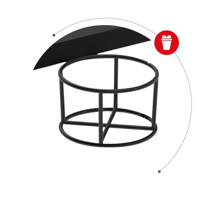 Mesa de Escritorio Gaming Huzaro Hero 6.3 Negro Acero Fibra de carbono 154 x 74 x 117 cm 7