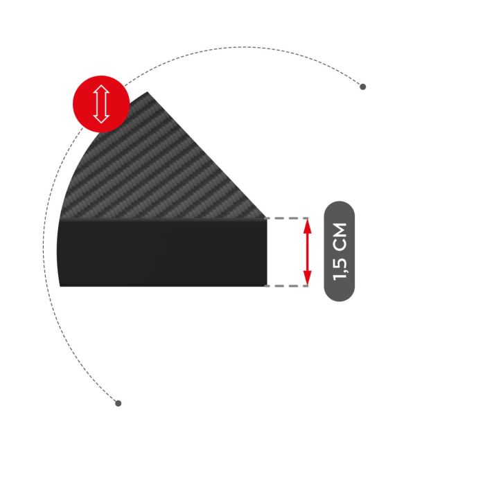 Mesa de Escritorio Gaming Huzaro Hero 6.3 Negro Acero Fibra de carbono 154 x 74 x 117 cm 5