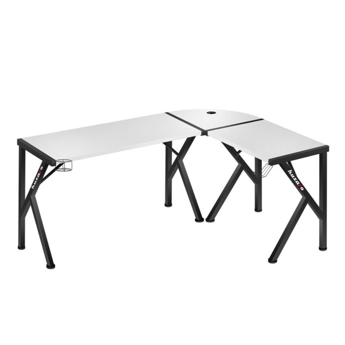 Escritorio Huzaro Hero 6.3 Blanco Negro Acero Fibra de carbono 154 x 74 x 117 cm 1 Escritorio Huzaro Hero 6.3 Blanco Negro Acero Fibra de carbono 154 x 74 x 117 cm 1