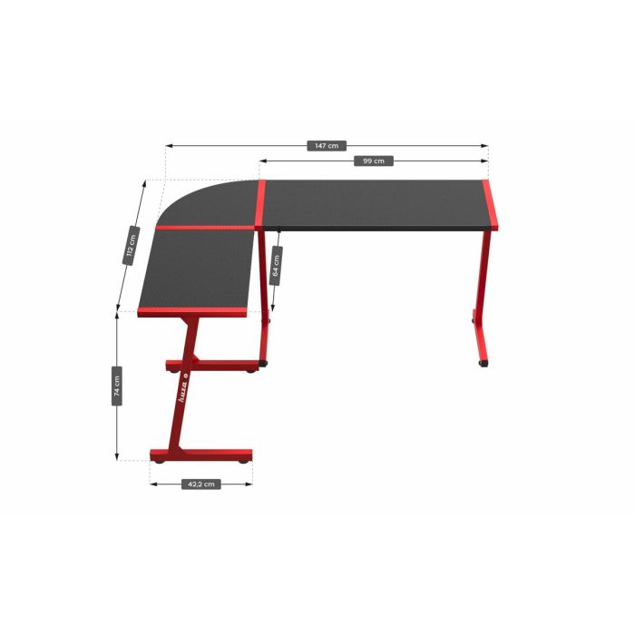 Escritorio Huzaro HZ-Hero 6.0 Red Rojo 1 Escritorio Huzaro HZ-Hero 6.0 Red Rojo 1