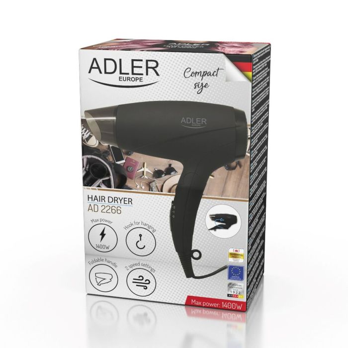 Secador de Pelo Adler AD 2266 Negro 1400 W 2