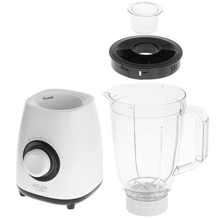 Batidora de Vaso Adler AD 4085 Blanco Negro 1000 W 1,5 L 8 Batidora de Vaso Adler AD 4085 Blanco Negro 1000 W 1,5 L 8