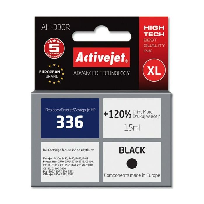 Cartucho de Tinta Original Activejet AH-336R Blanco Negro Cartucho de Tinta Original Activejet AH-336R Blanco Negro