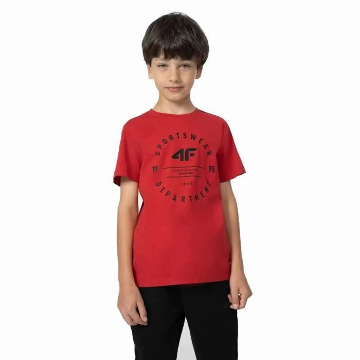 Camiseta de Manga Corta Niño 4F M294 Rojo