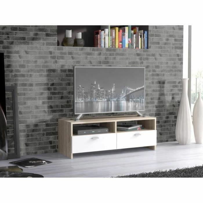 Mueble de TV 95 x 34,6 x 35,8 cm Blanco 2