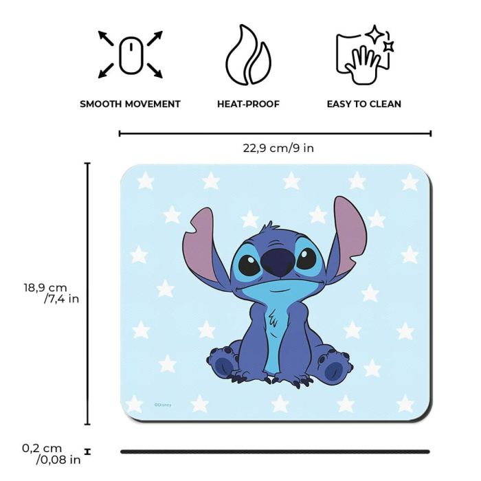 Alfombrilla Gaming Stitch DMPSTICH001 22 x 18 cm Azul 4