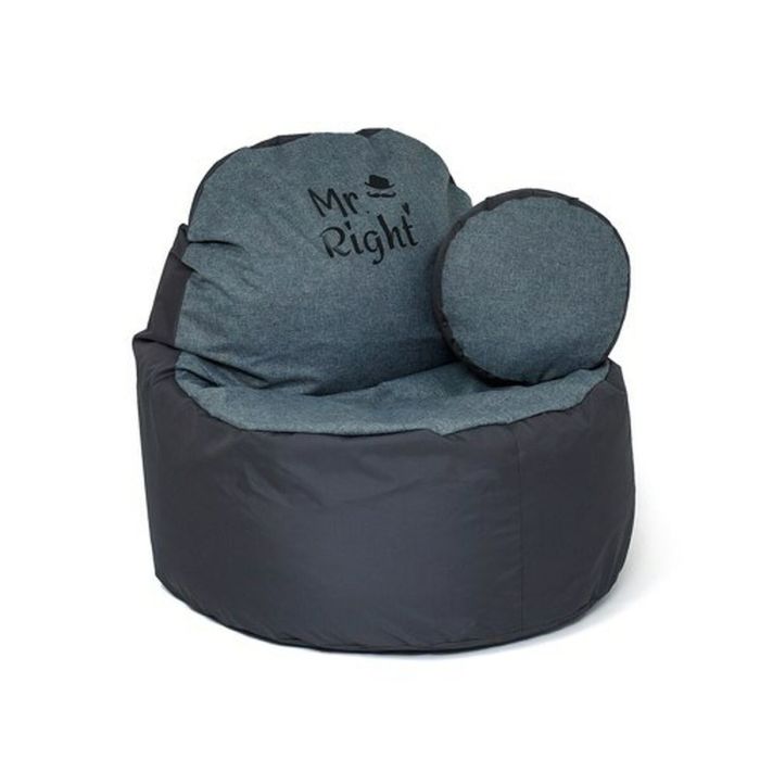 Puff GO GIFT Gris Grafito Oxford tejido antidesgarros 120 x 80 x 80 cm 2 Puff GO GIFT Gris Grafito Oxford tejido antidesgarros 120 x 80 x 80 cm 2