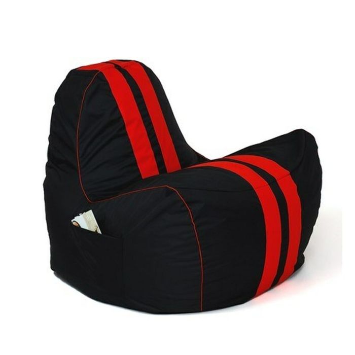 Puff GO GIFT Negro Rojo Oxford tejido antidesgarros Cuero ecológico 140 x 100 x 100 cm 140 x 100 cm 2 Puff GO GIFT Negro Rojo Oxford tejido antidesgarros Cuero ecológico 140 x 100 x 100 cm 140 x 100 cm 2
