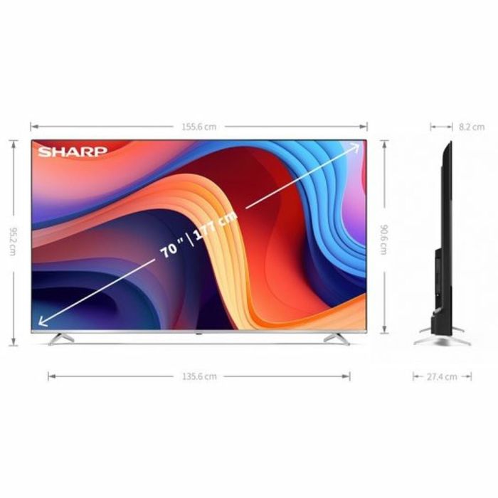 Smart TV Sharp 70GP6260E QLED 4K Ultra HD 70" 4