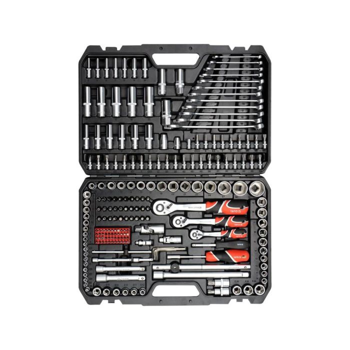 Maletín de Herramientas Yato YT-38841 Acero 216 Piezas 1/4" 3/8" 1/2" 2 Maletín de Herramientas Yato YT-38841 Acero 216 Piezas 1/4" 3/8" 1/2" 2