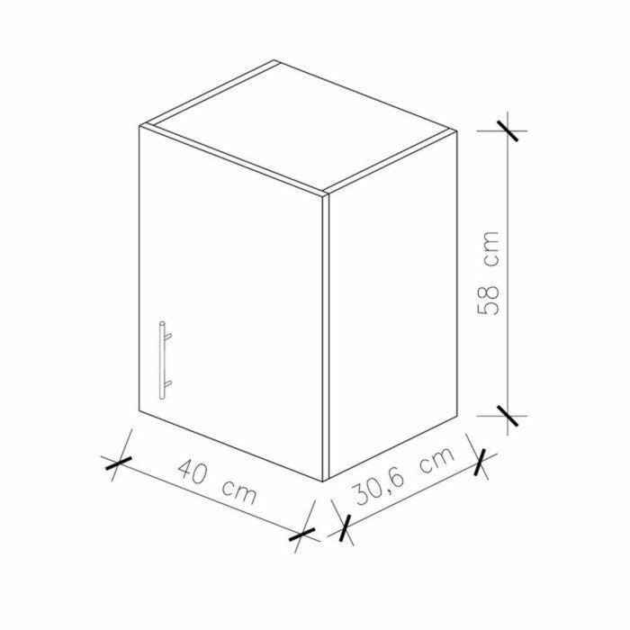 Mueble de cocina Blanco 40 x 30 x 58 cm 1