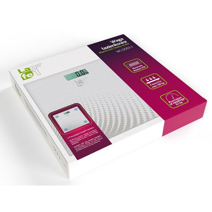 Báscula Digital de Baño Lafe LAFWAG44590 Blanco 150 kg 1 Báscula Digital de Baño Lafe LAFWAG44590 Blanco 150 kg 1