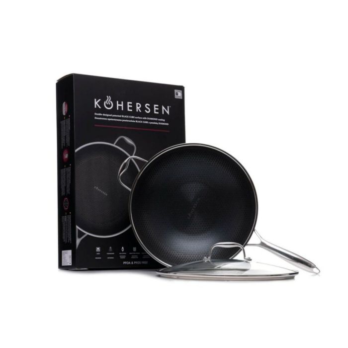 Sartén Kohersen 71111 Negro Plateado Acero Inoxidable Aluminio Ø 32 cm 4