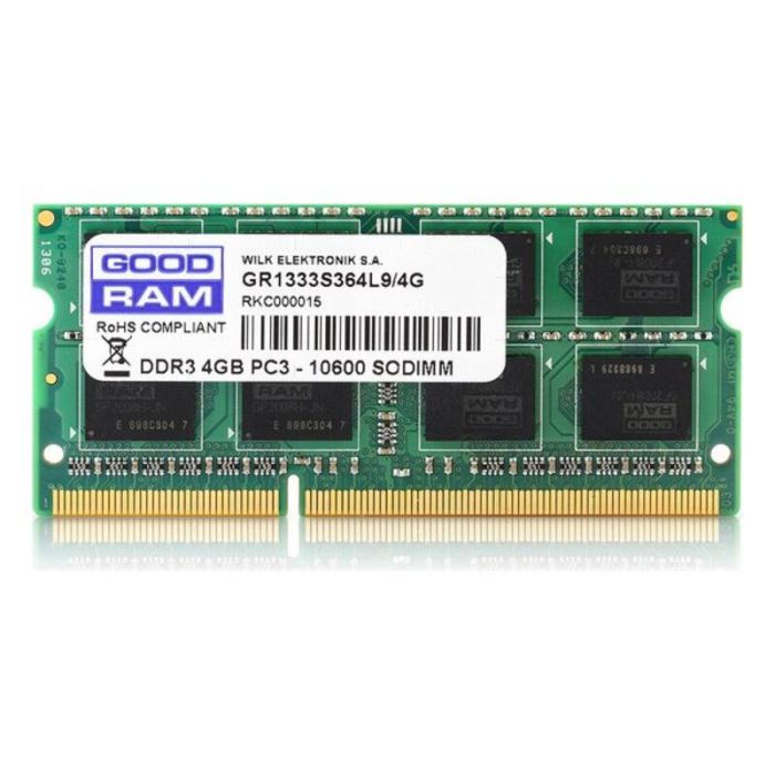 Memoria RAM GoodRam GR1333S364L9S 4 GB DDR3 1333 MHz 4 GB 1
