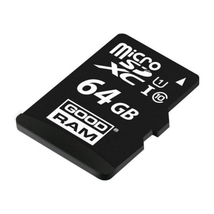 Tarjeta de Memoria Micro SD con Adaptador GoodRam M1AA 64 GB Negro 1