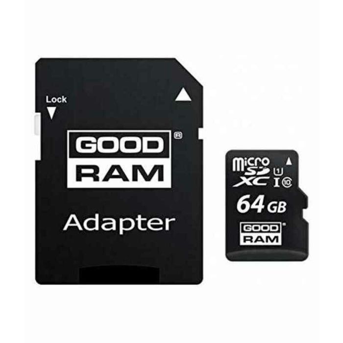 Tarjeta de Memoria Micro SD con Adaptador GoodRam UHS-I Clase 10 100 Mb/s 3