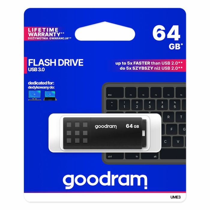 Memoria USB GoodRam UME3 Negro 64 GB 1