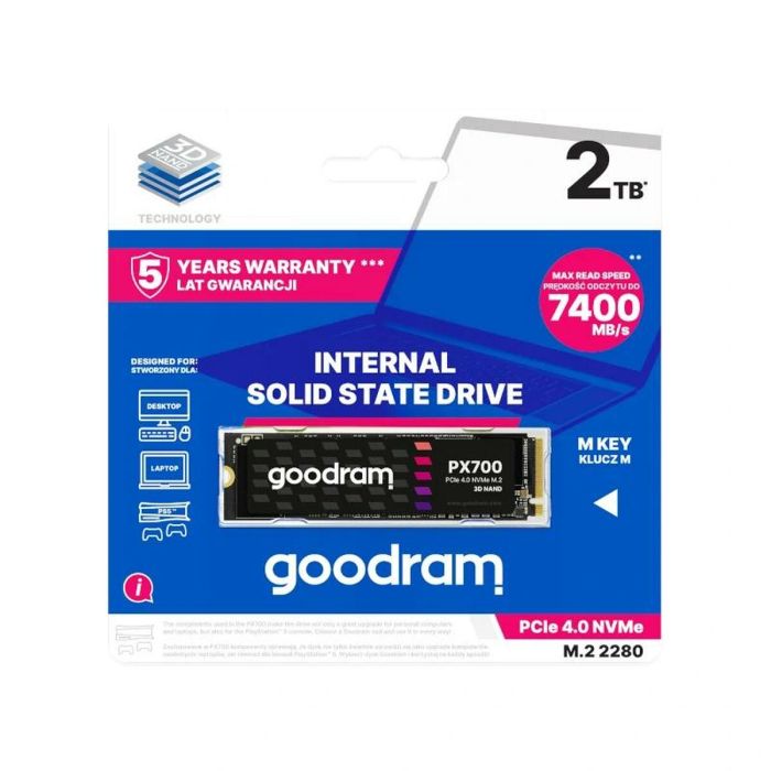 Disco Duro GoodRam PX700 SSD SSDPR-PX700-02T-80 2 TB SSD 1