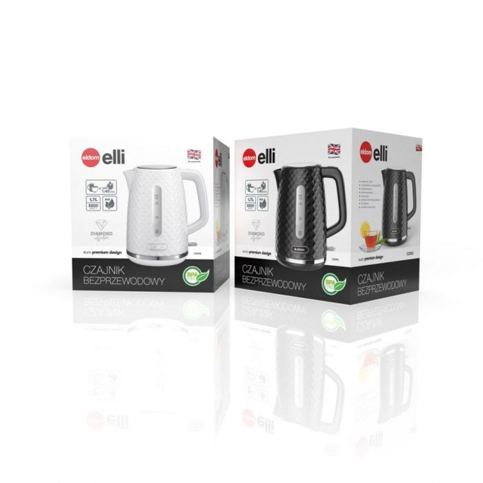 Hervidor Eldom ELLI Blanco Plástico 2200 W 2 Hervidor Eldom ELLI Blanco Plástico 2200 W 2
