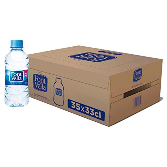 Agua Mineral Natural Font Vella Botella Sant Hilari 330 mL 35 unidades 1