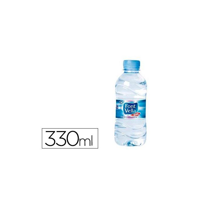 Agua Mineral Natural Font Vella Botella Sant Hilari 330 mL 35 unidades