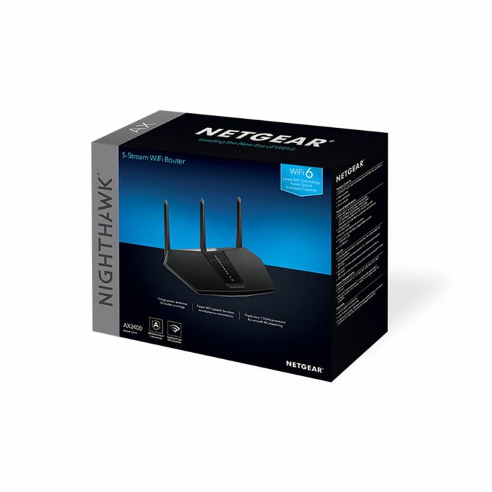 Router Netgear RAX30-100EUS 2400 Mbit/s Negro WiFi 6 GHz 4