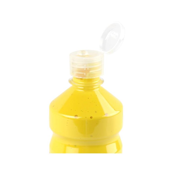 Tempera Liquida Liderpapel Escolar 500 mL Amarillo 2