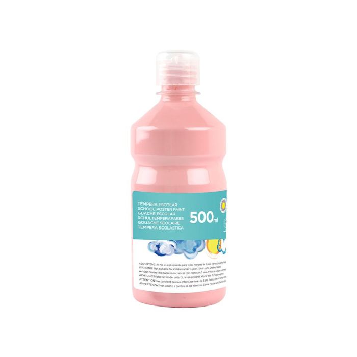 Tempera Liquida Liderpapel Escolar 500 mL Rosa 1