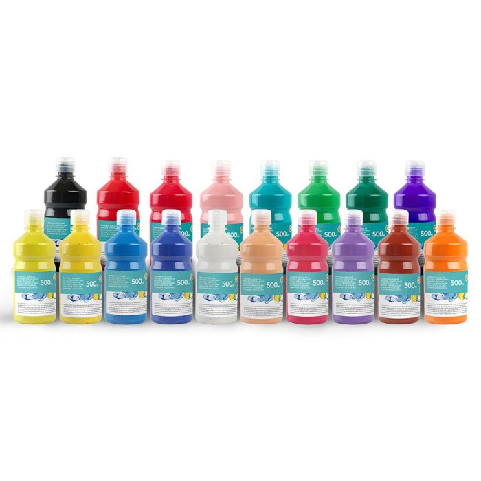 Tempera Liquida Liderpapel Escolar 500 mL Violeta 4