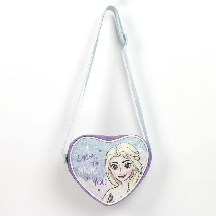 Cerdá Bolso Corazón Frozen, Bandolera Infantil con Forma de Corazón, Color Azul, Medidas 15x14x4 cm, para Niñas y Niños de 3+ Años 3 Cerdá Bolso Corazón Frozen, Bandolera Infantil con Forma de Corazón, Color Azul, Medidas 15x14x4 cm, para Niñas y Niños de 3+ Años 3