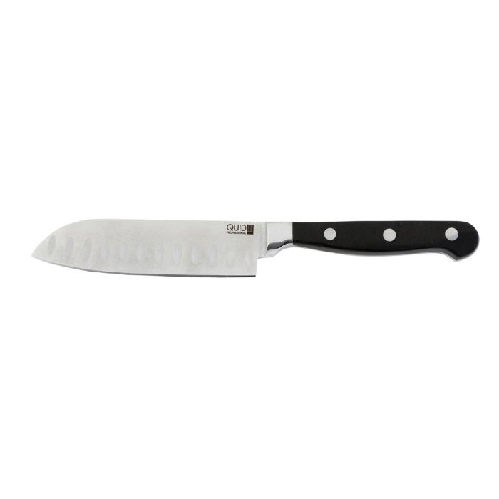 Cuchillo Santoku Acero Inoxidable Inox Chef Black Quid Professional 13 cm