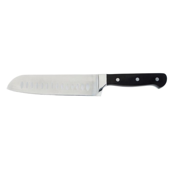 Cuchillo Santoku Acero Inoxidable Inox Chef Black Quid Professional 18 cm (6 Unidades)