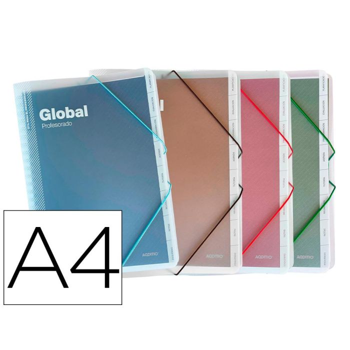 Additio Carpeta Global Para Profesorado 24x32 cm 144 Páginas Pp C-Surtidos