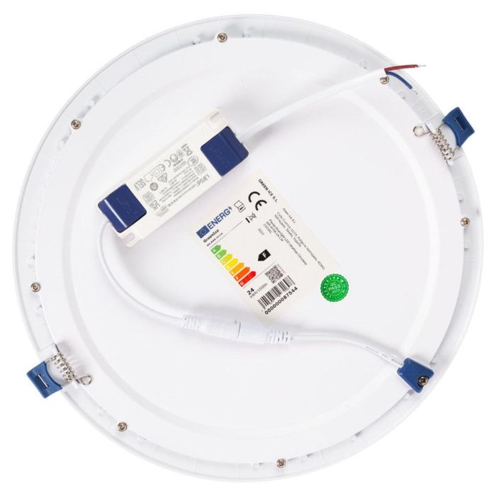 Lifud WR-AYRR-24-CW Placa LED Circular 24W 2585Lm Driver Flicker Free IP20 para Interior, Blanco Frío 6000K, 30.000h 4