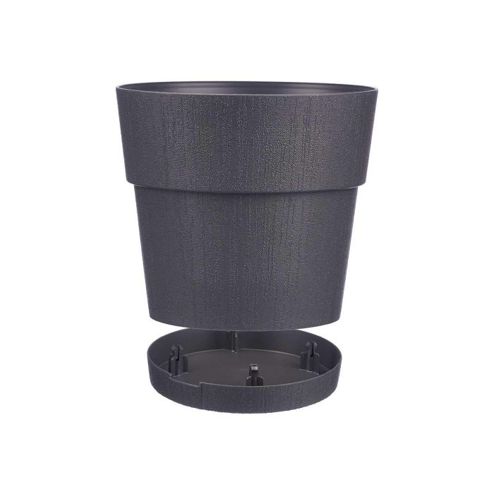 Maceta Plastico 25 Cm Ethica Antracita Stefanplast (6 Unidades) 1 Maceta Plastico 25 Cm Ethica Antracita Stefanplast (6 Unidades) 1