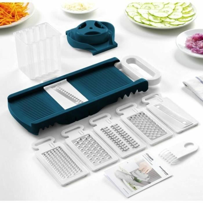 Arthur Martin AMM530 Mandolina de cocina plegable 6 en 1 con 3 cuchillas para rallar y 3 para cortar verduras de Acero inoxidable 4 Arthur Martin AMM530 Mandolina de cocina plegable 6 en 1 con 3 cuchillas para rallar y 3 para cortar verduras de Acero inoxidable 4