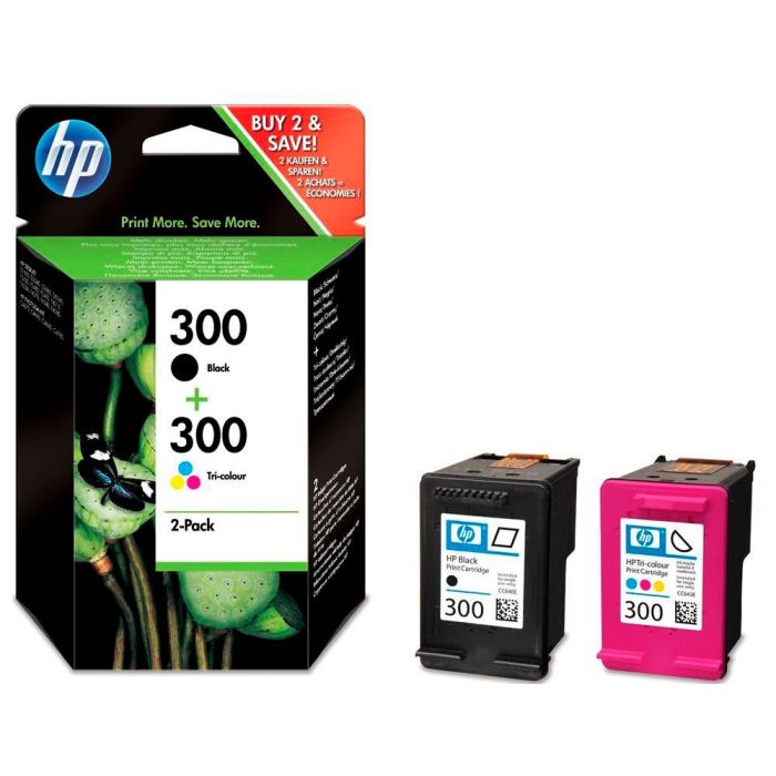 Ink-Jet Hp N.300 Negro + Tricolor Deskjet Photosmart Envy Pack 2 1