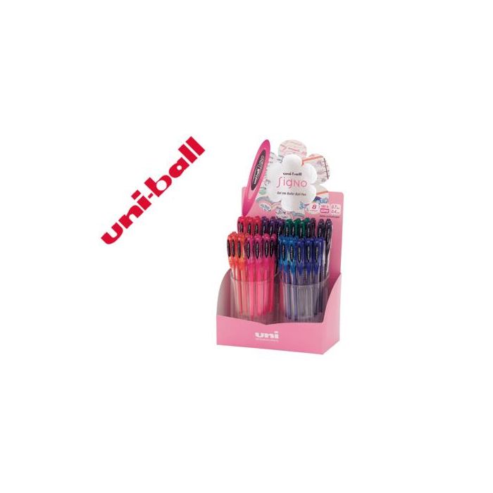 Uniball Rollerball Signo Um-120-4D 0.7 mm Colores Surtidos Expositor 48 Ud