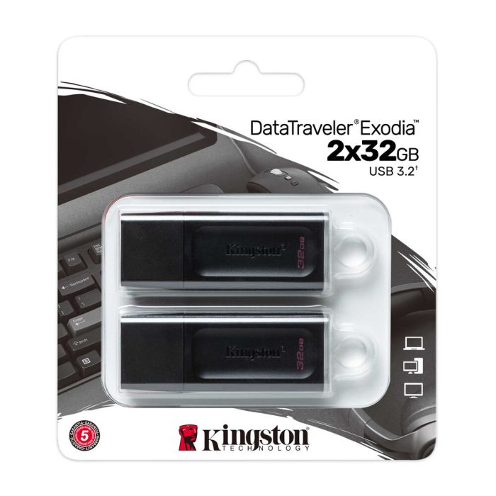 Memoria USB Kingston DataTraveler Exodia 32 GB x 2 2 USB 3.2 Gen 1 1