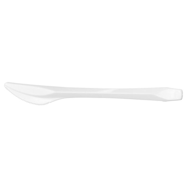 Cuchillo De Plastico Blanco Paquete De 100 1