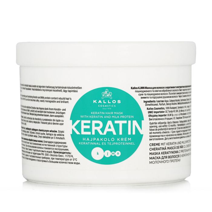 Mascarilla Capilar Reparadora Kallos Cosmetics Keratin 500 ml