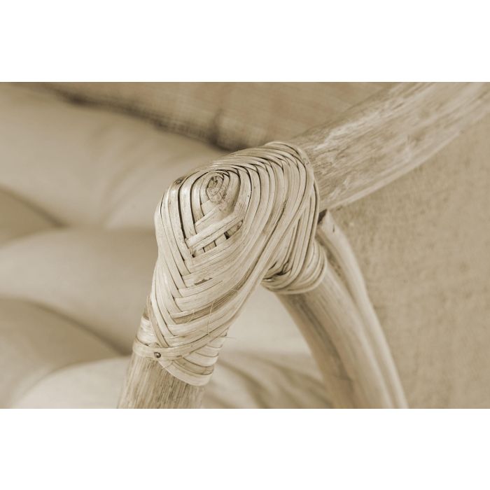 Sillón de jardín DKD Home Decor Blanco Marrón 66 x 50 x 90 cm 63 x 66 x 88 cm 65 x 63 x 90 cm 3