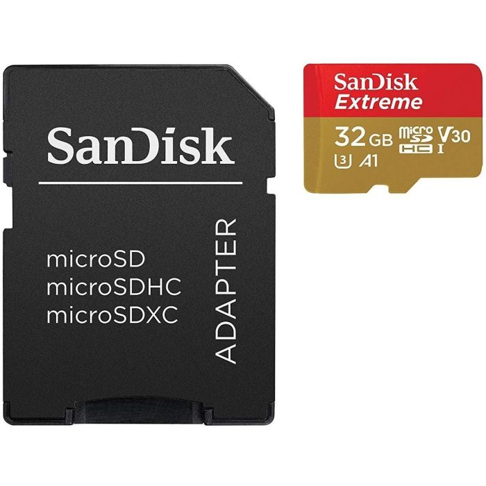 Sandisk Extreme Tarjeta MicroSDXC 32GB Clase 10 UHS-I U3 V30 Velocidad 100MB/s Lectura 90MB/s Escritura 1 Sandisk Extreme Tarjeta MicroSDXC 32GB Clase 10 UHS-I U3 V30 Velocidad 100MB/s Lectura 90MB/s Escritura 1