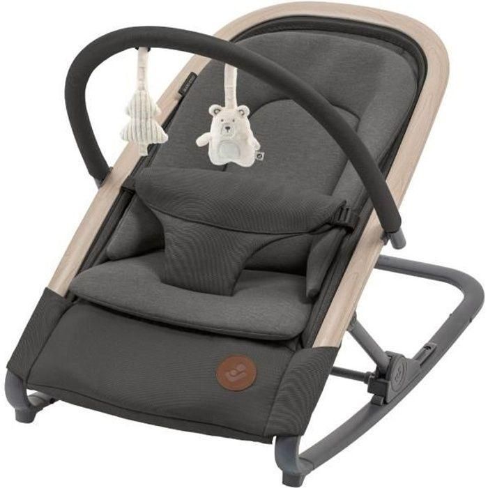 MAXI-COSI Kori Hamaca ligera, con función de columpio, Desde el nacimiento hasta los 2 años (hasta 15kg), Beyond Graphite ECO